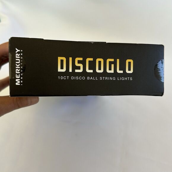 Disco Ball String Lights 10 ct. Warm White 8.5ft. Battery Powered - Picture 5 of 9